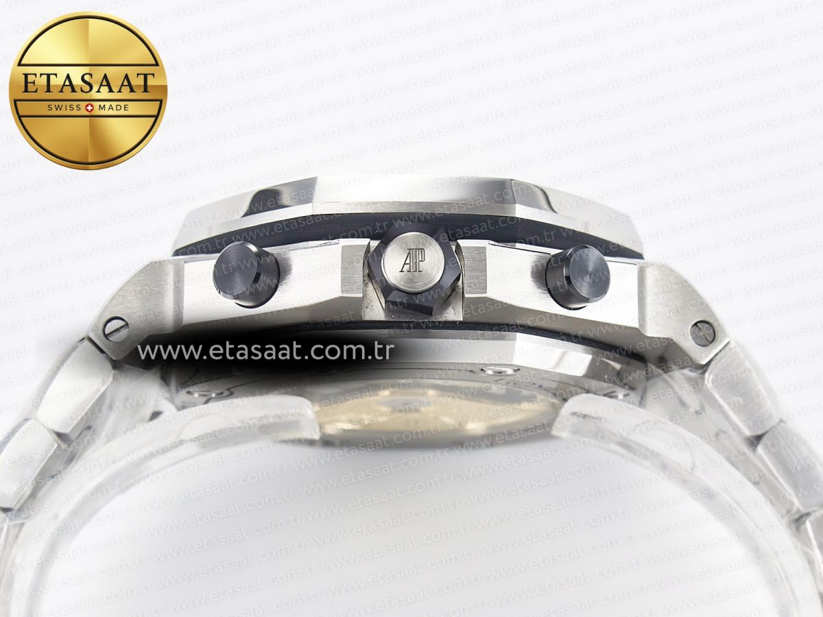 Royal Oak Offshore 42mm Black Themes SS TKF Best Edition Black Dial on SS Bracelet A7750 - Görsel 17