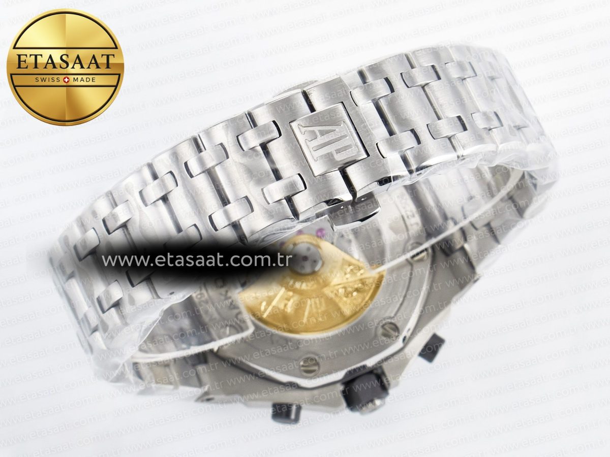Royal Oak Offshore 42mm Black Themes SS TKF Best Edition Black Dial on SS Bracelet A7750 - Görsel 18