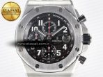 Royal Oak Offshore 42mm Black Themes SS TKF Best Edition Black Dial on SS Bracelet A7750 - Görsel 4