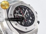 Royal Oak Offshore 42mm Black Themes SS TKF Best Edition Black Dial on SS Bracelet A7750 - Görsel 5