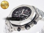 Royal Oak Offshore 42mm Black Themes SS TKF Best Edition Black Dial on SS Bracelet A7750 - Görsel 6