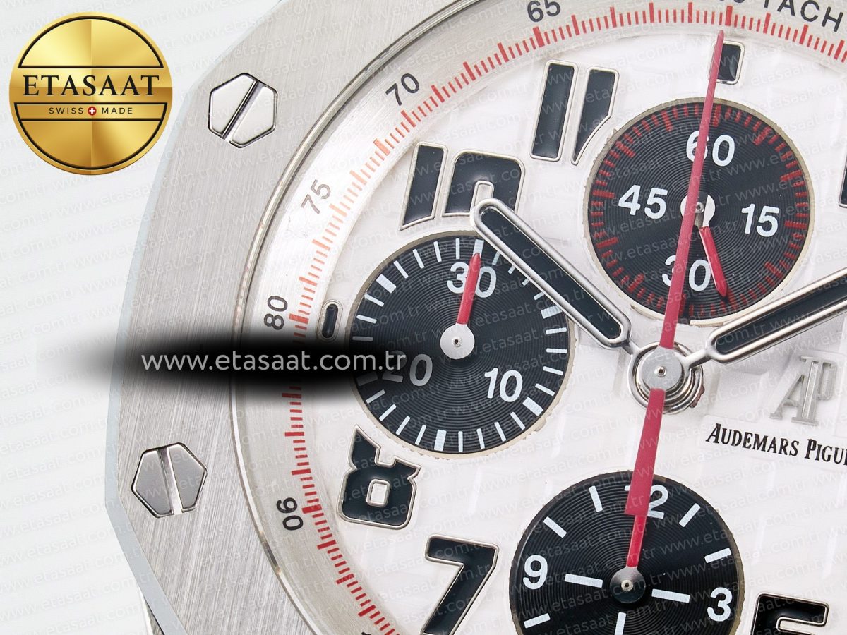 Royal Oak Offshore 42mm Panda SS TKF Best Edition White/Black Dial on SS Bracelet A7750 - Görsel 10