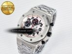 Royal Oak Offshore 42mm Panda SS TKF Best Edition White/Black Dial on SS Bracelet A7750 - Görsel 2