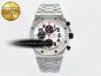 Royal Oak Offshore 42mm Panda SS TKF Best Edition White/Black Dial on SS Bracelet A7750 - Görsel 3