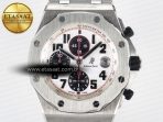 Royal Oak Offshore 42mm Panda SS TKF Best Edition White/Black Dial on SS Bracelet A7750 - Görsel 4