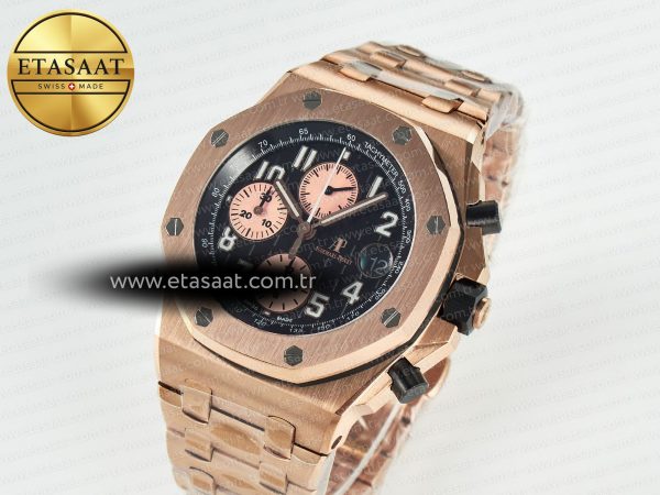 Royal Oak Offshore 42mm RG TKF Best Edition Black Dial on RG Bracelet A7750