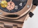 Royal Oak Offshore 42mm RG TKF Best Edition Black Dial on RG Bracelet A7750 - Görsel 15