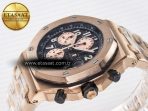 Royal Oak Offshore 42mm RG TKF Best Edition Black Dial on RG Bracelet A7750 - Görsel 6