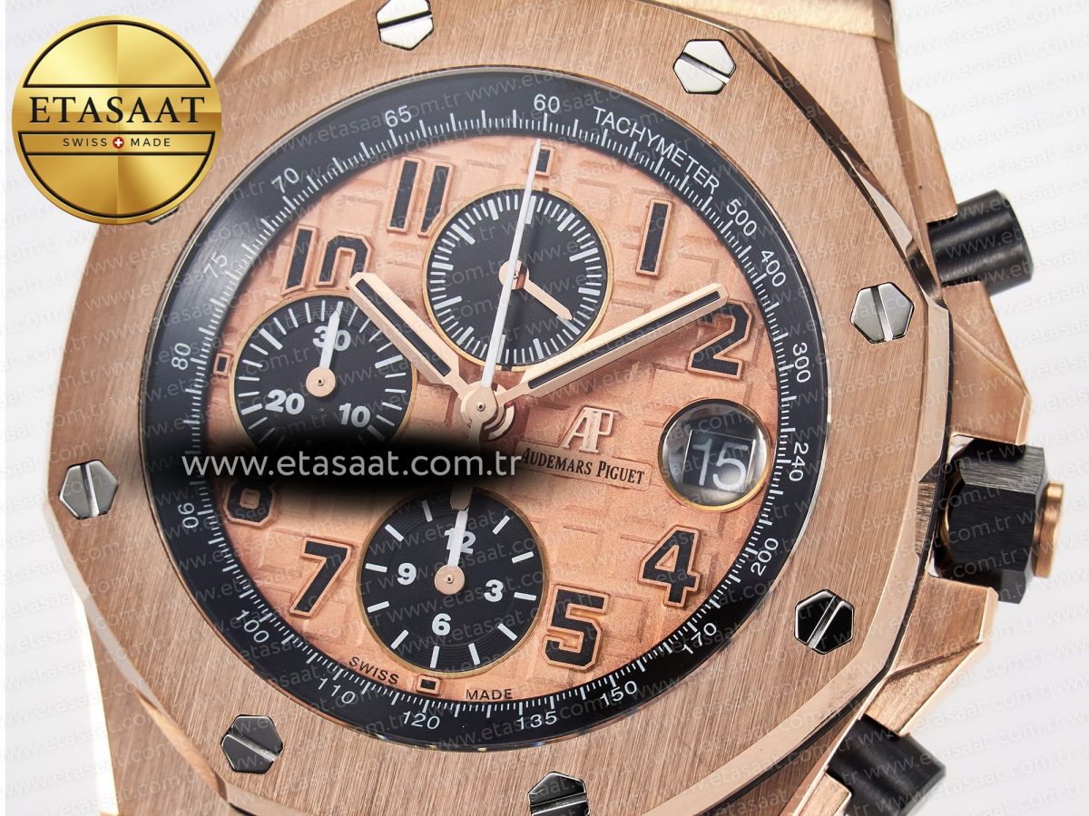 Royal Oak Offshore 42mm RG TKF Best Edition RG Dial on RG Bracelet A7750 - Görsel 10