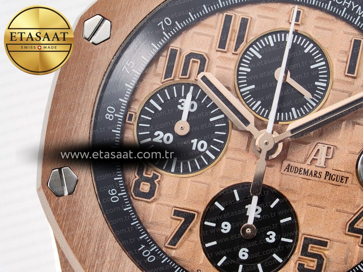 Royal Oak Offshore 42mm RG TKF Best Edition RG Dial on RG Bracelet A7750 - Görsel 11