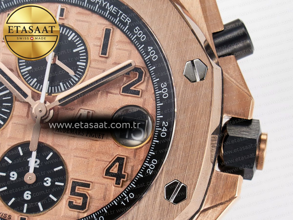 Royal Oak Offshore 42mm RG TKF Best Edition RG Dial on RG Bracelet A7750 - Görsel 13