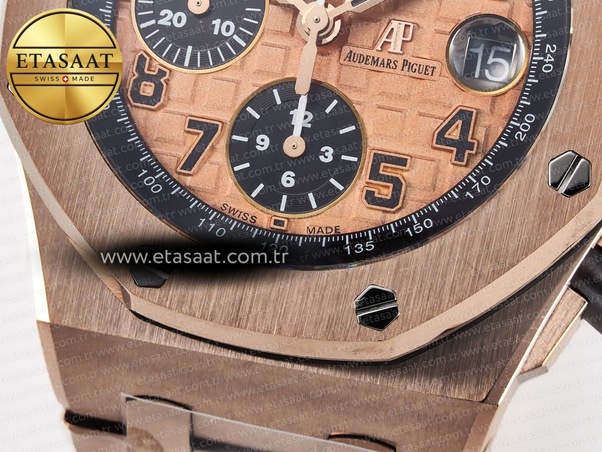 Royal Oak Offshore 42mm RG TKF Best Edition RG Dial on RG Bracelet A7750 - Görsel 14
