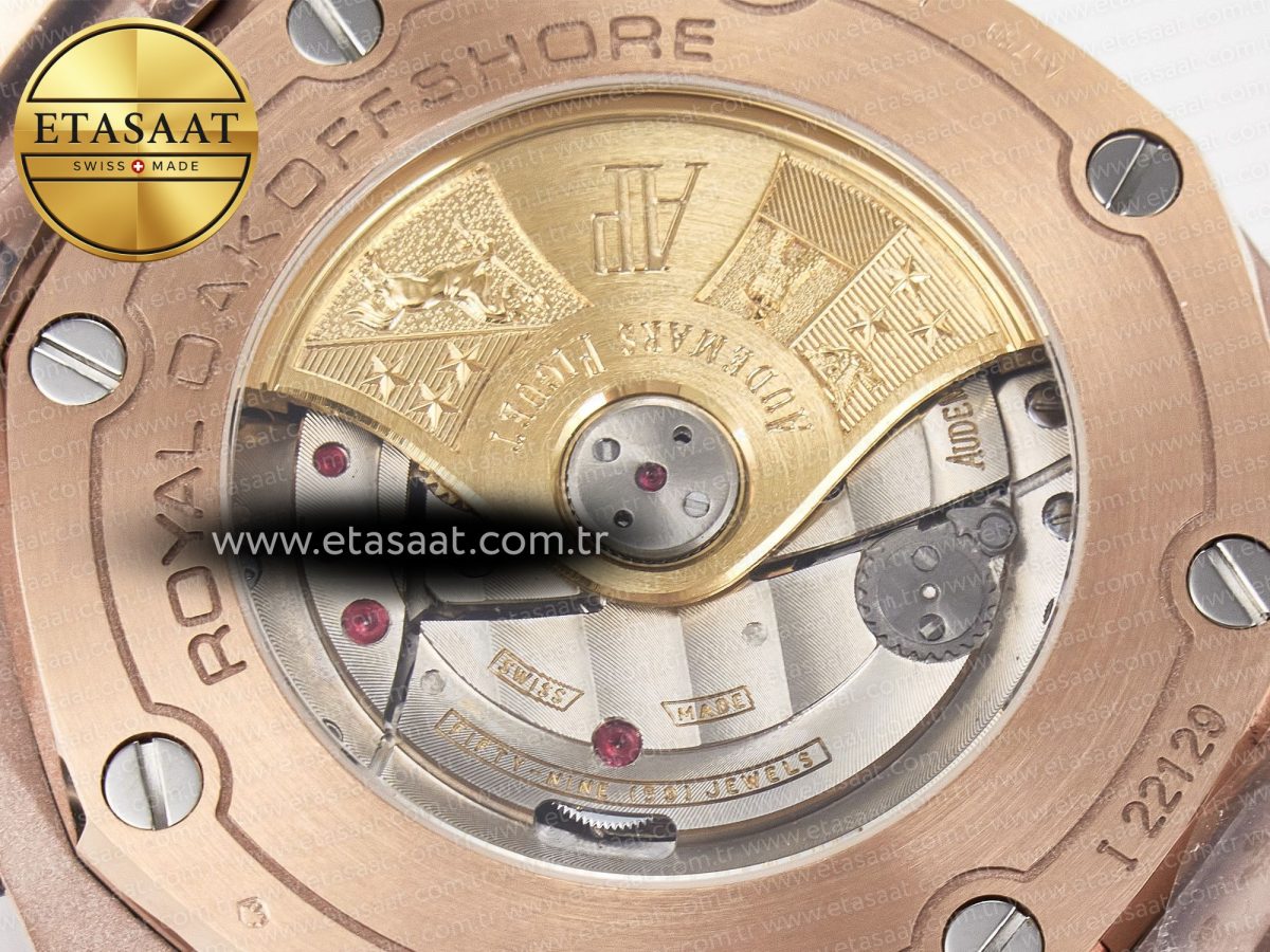 Royal Oak Offshore 42mm RG TKF Best Edition RG Dial on RG Bracelet A7750 - Görsel 21