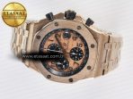 Royal Oak Offshore 42mm RG TKF Best Edition RG Dial on RG Bracelet A7750 - Görsel 9