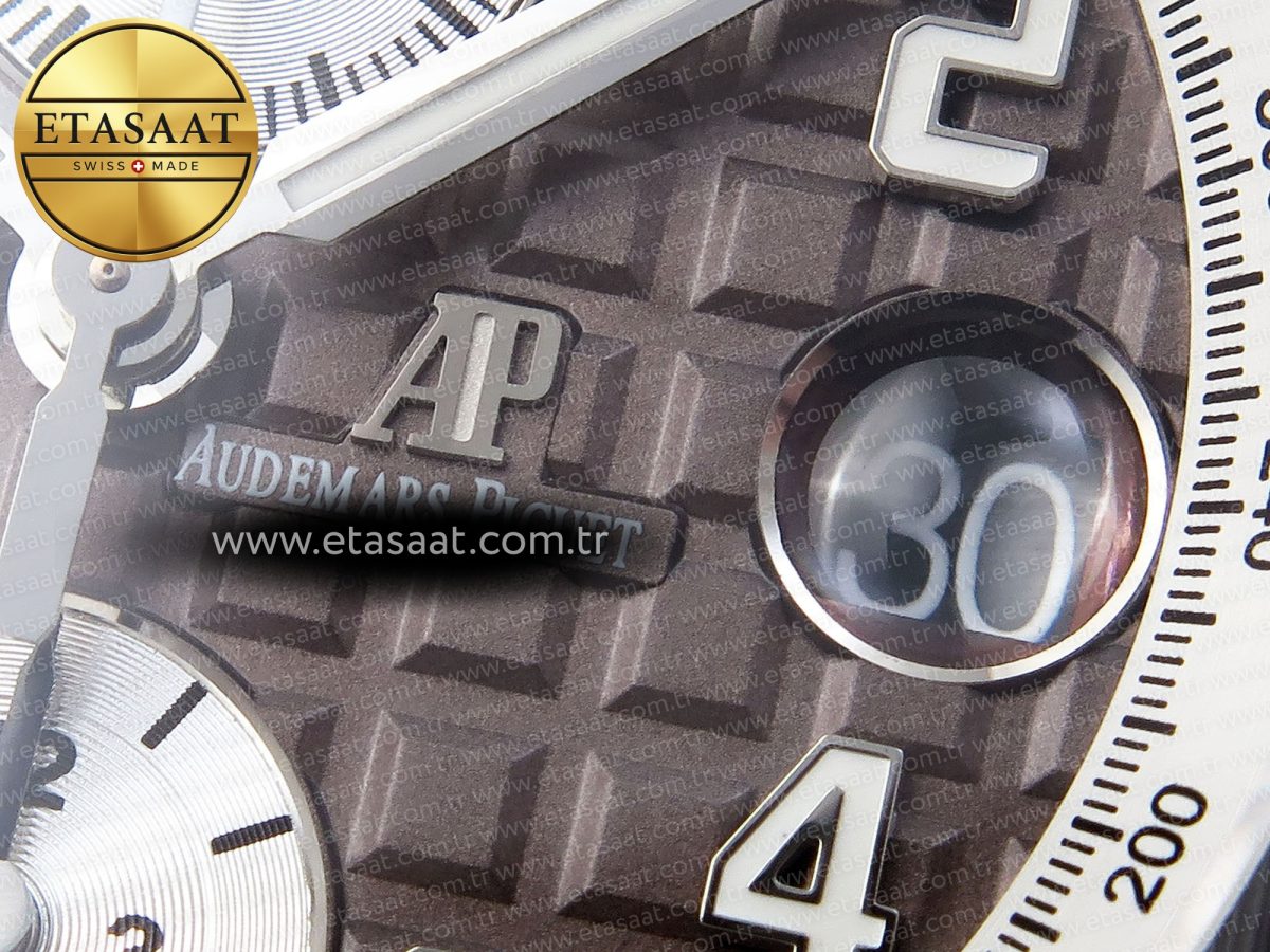 Audemars Piguet BROWN DIAL CERAMIC BEZEL ON GRAY A3126 - Görsel 11
