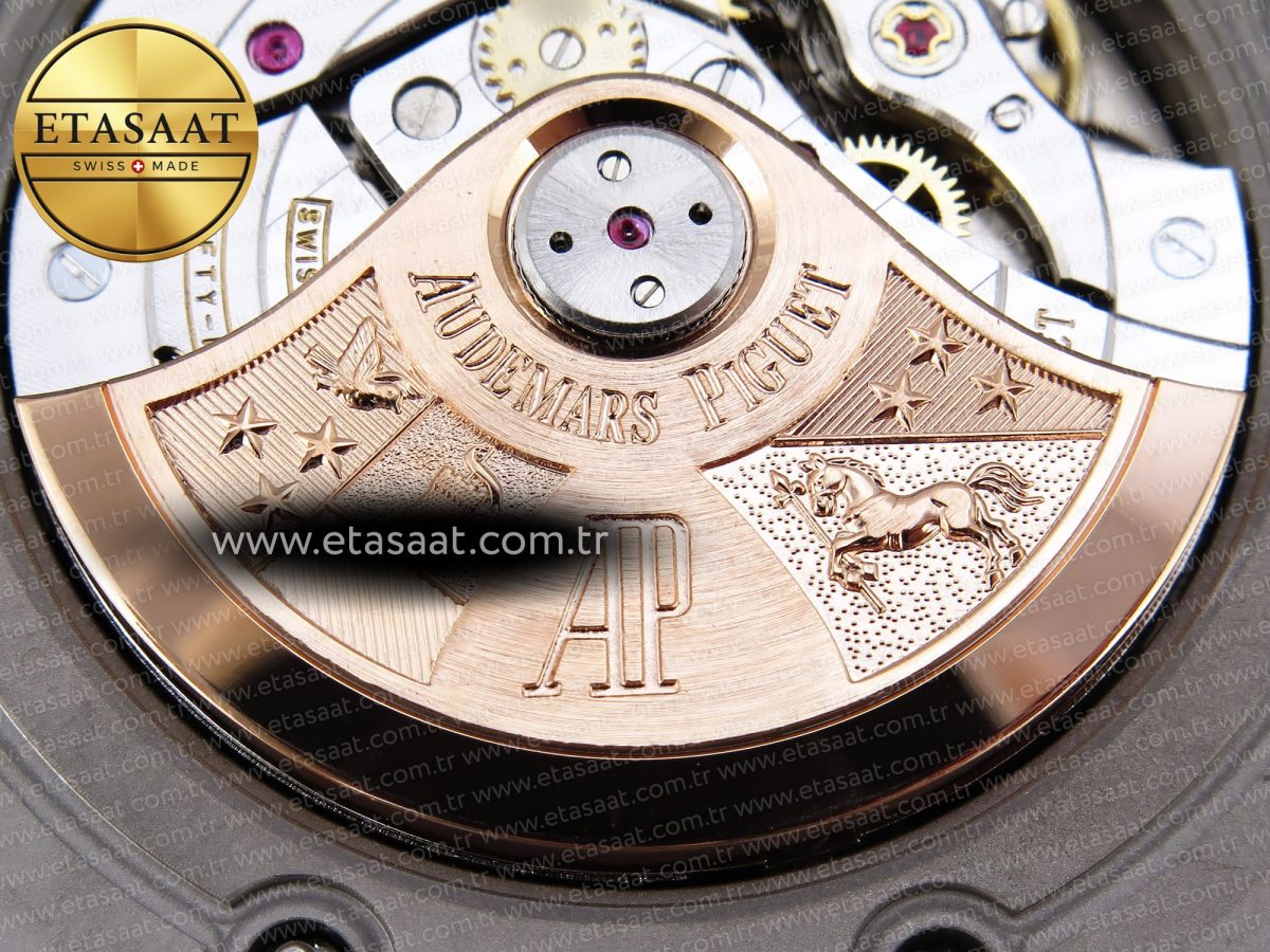 Audemars Piguet BROWN DIAL CERAMIC BEZEL ON GRAY A3126 - Görsel 23