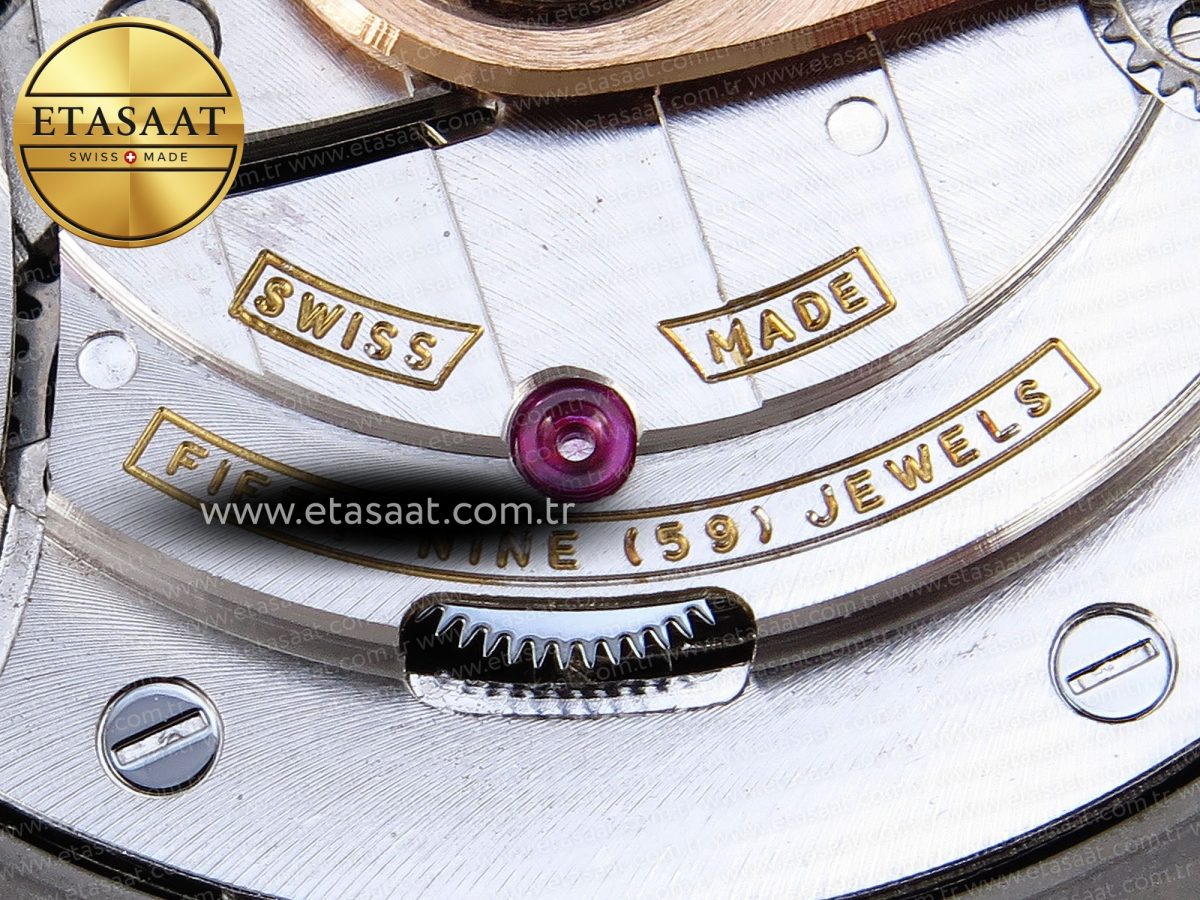 Audemars Piguet BROWN DIAL CERAMIC BEZEL ON GRAY A3126 - Görsel 26