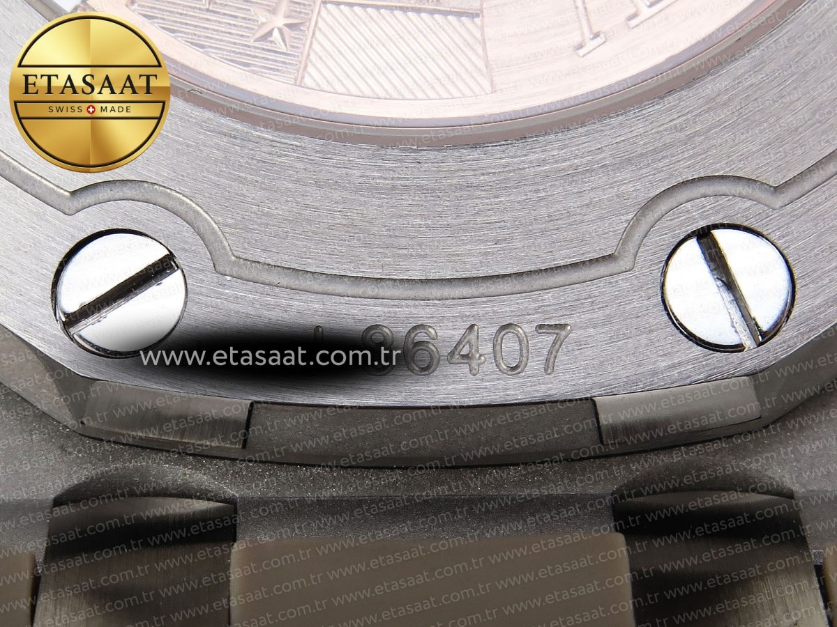 Audemars Piguet BROWN DIAL CERAMIC BEZEL ON GRAY A3126 - Görsel 27