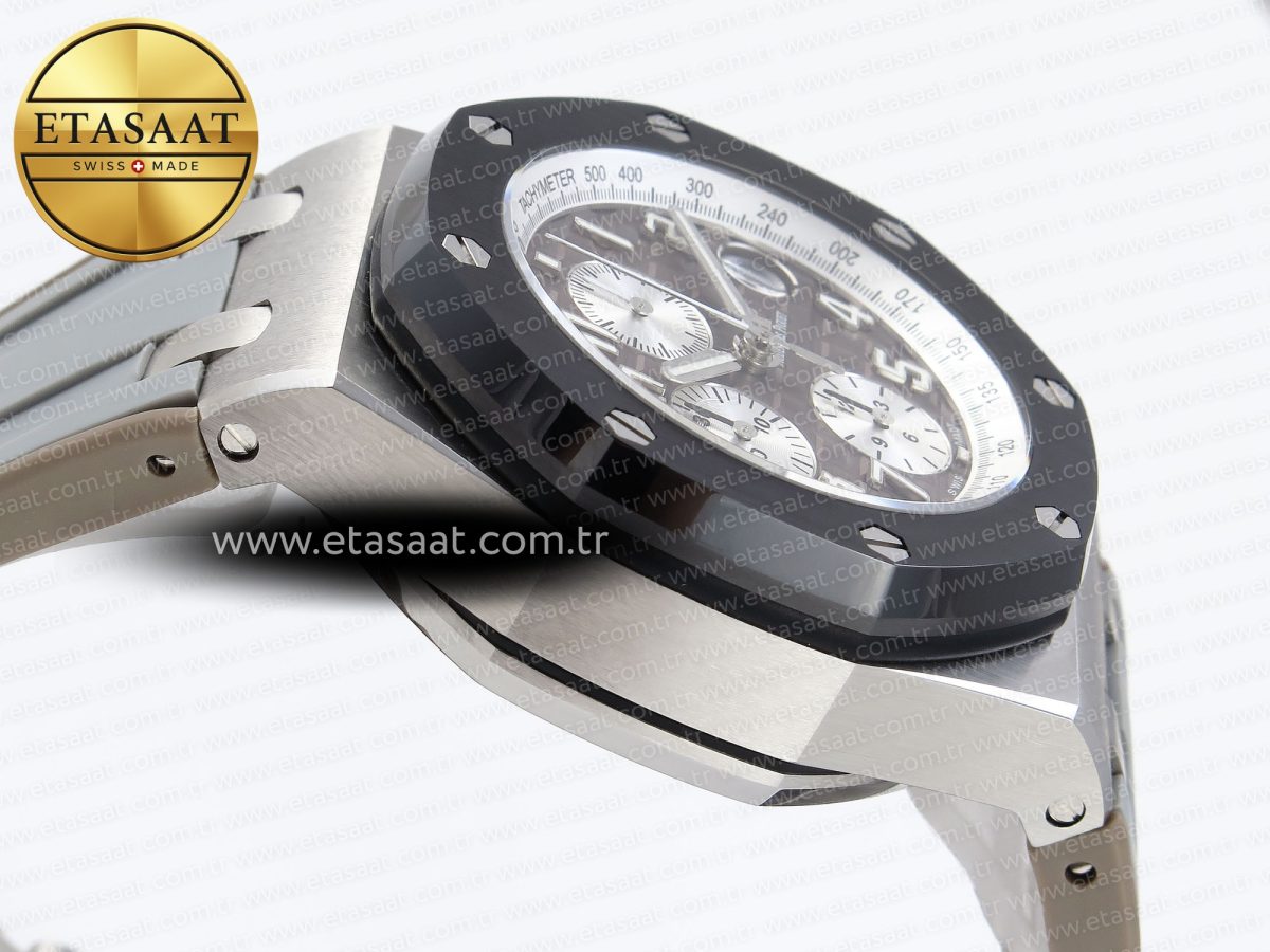 Audemars Piguet BROWN DIAL CERAMIC BEZEL ON GRAY A3126 - Görsel 9