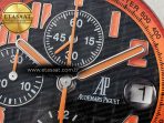 Royal Oak Offshore 42mm Volcano TKF Best Edition Black Dial on Black Leather Strap A7750 - Görsel 11