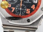 Royal Oak Offshore 42mm Volcano TKF Best Edition Black Dial on Black Leather Strap A7750 - Görsel 13