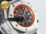 Royal Oak Offshore 42mm Volcano TKF Best Edition Black Dial on Black Leather Strap A7750 - Görsel 5