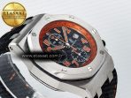 Royal Oak Offshore 42mm Volcano TKF Best Edition Black Dial on Black Leather Strap A7750 - Görsel 7