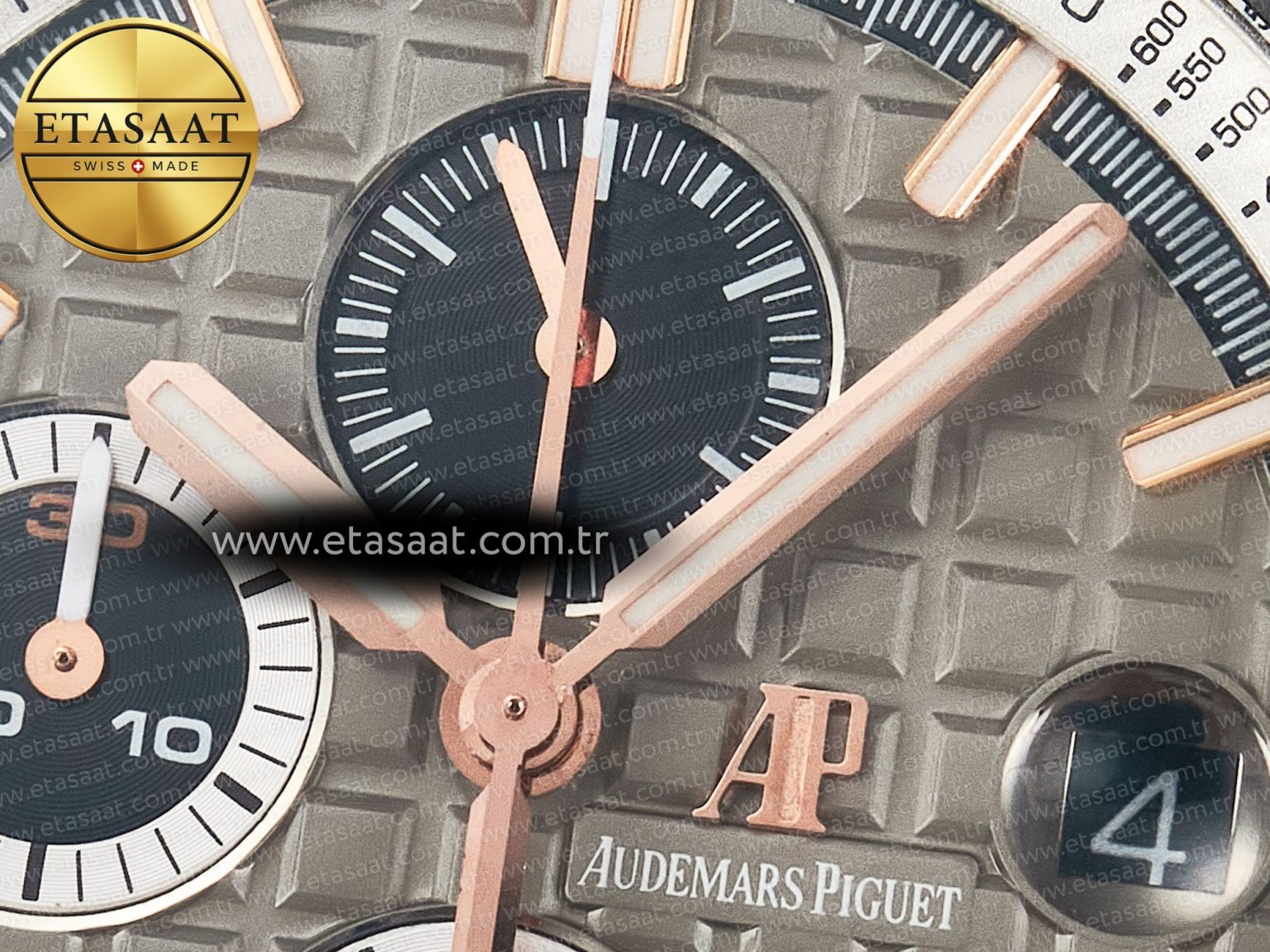 Royal Oak Offshore 44mm Black Ceramic RG TKF 1:1 Best Edition Gray Dial on Black Rubber Strap A3126 - Görsel 11