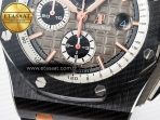 Royal Oak Offshore 44mm Black Ceramic RG TKF 1:1 Best Edition Gray Dial on Black Rubber Strap A3126 - Görsel 13
