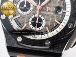 Royal Oak Offshore 44mm Black Ceramic RG TKF 1:1 Best Edition Gray Dial on Black Rubber Strap A3126 - Görsel 13