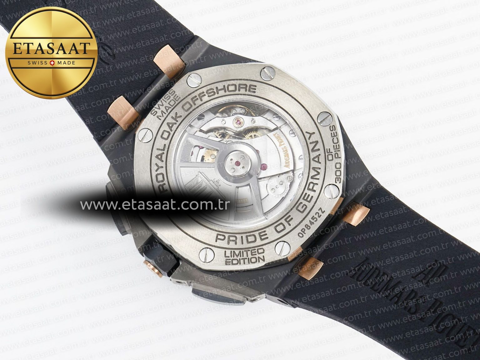 Royal Oak Offshore 44mm Black Ceramic RG TKF 1:1 Best Edition Gray Dial on Black Rubber Strap A3126 - Görsel 18