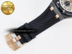 Royal Oak Offshore 44mm Black Ceramic RG TKF 1:1 Best Edition Gray Dial on Black Rubber Strap A3126 - Görsel 24