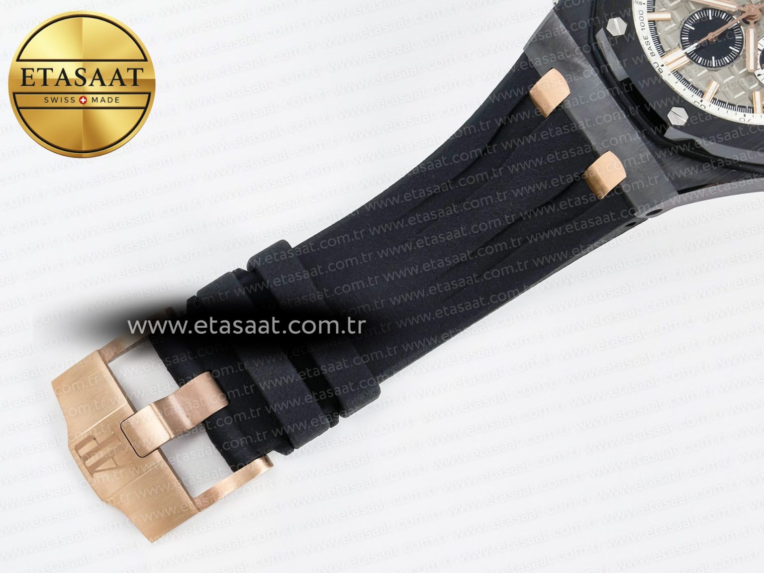 Royal Oak Offshore 44mm Black Ceramic RG TKF 1:1 Best Edition Gray Dial on Black Rubber Strap A3126 - Görsel 24