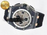 Royal Oak Offshore 44mm Black Ceramic RG TKF 1:1 Best Edition Gray Dial on Black Rubber Strap A3126 - Görsel 9