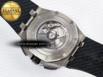 Royal Oak Offshore 44mm Black Ceramic SS TKF 1:1 Best Edition Black/White Dial on Black Rubber Strap A3126 - Görsel 18