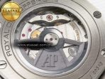 Royal Oak Offshore 44mm Black Ceramic SS TKF 1:1 Best Edition Black/White Dial on Black Rubber Strap A3126 - Görsel 20