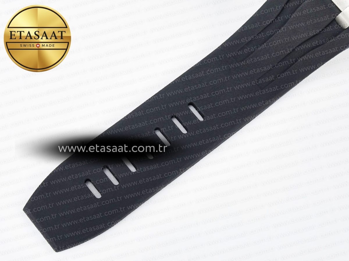 Royal Oak Offshore 44mm Black Ceramic SS TKF 1:1 Best Edition Black/White Dial on Black Rubber Strap A3126 - Görsel 23