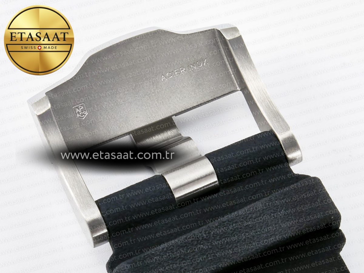 Royal Oak Offshore 44mm Black Ceramic SS TKF 1:1 Best Edition Black/White Dial on Black Rubber Strap A3126 - Görsel 26