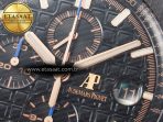 Royal Oak Offshore 44mm Black Ceramic TKF 1:1 Best Edition Black Dial on Black Rubber Strap A3126 - Görsel 12