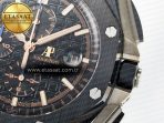 Royal Oak Offshore 44mm Black Ceramic TKF 1:1 Best Edition Black Dial on Black Rubber Strap A3126 - Görsel 13