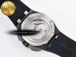 Royal Oak Offshore 44mm Black Ceramic TKF 1:1 Best Edition Black Dial on Black Rubber Strap A3126 - Görsel 19