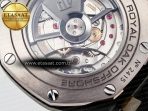 Royal Oak Offshore 44mm Black Ceramic TKF 1:1 Best Edition Black Dial on Black Rubber Strap A3126 - Görsel 23