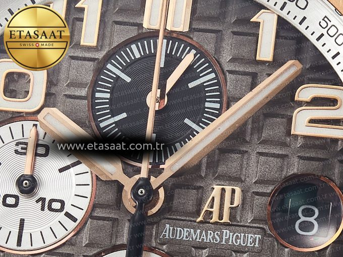 Audemars Piguet Royal Oak Offshore Gray Dial RG Bezel A3126 - Görsel 11