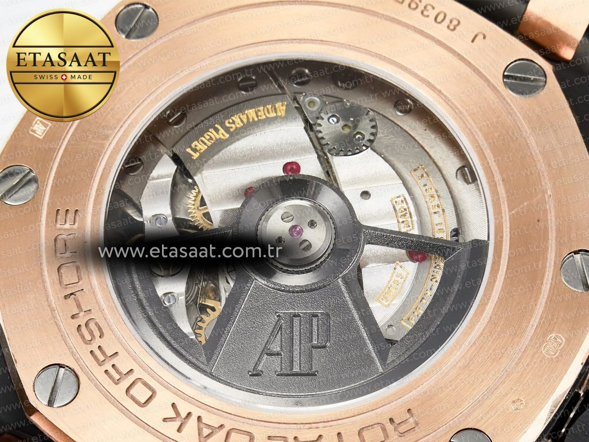 Audemars Piguet Royal Oak Offshore Gray Dial RG Bezel A3126 - Görsel 19