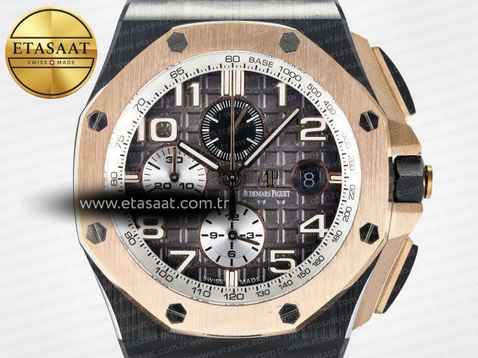Audemars Piguet Royal Oak Offshore Gray Dial RG Bezel A3126 - Görsel 4