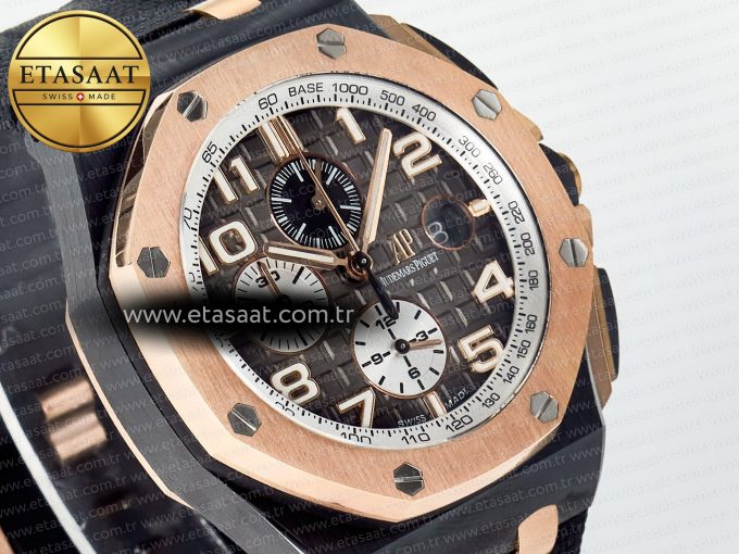 Audemars Piguet Royal Oak Offshore Gray Dial RG Bezel A3126 - Görsel 5