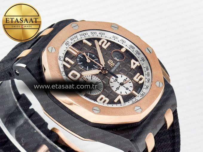 Audemars Piguet Royal Oak Offshore Gray Dial RG Bezel A3126 - Görsel 7