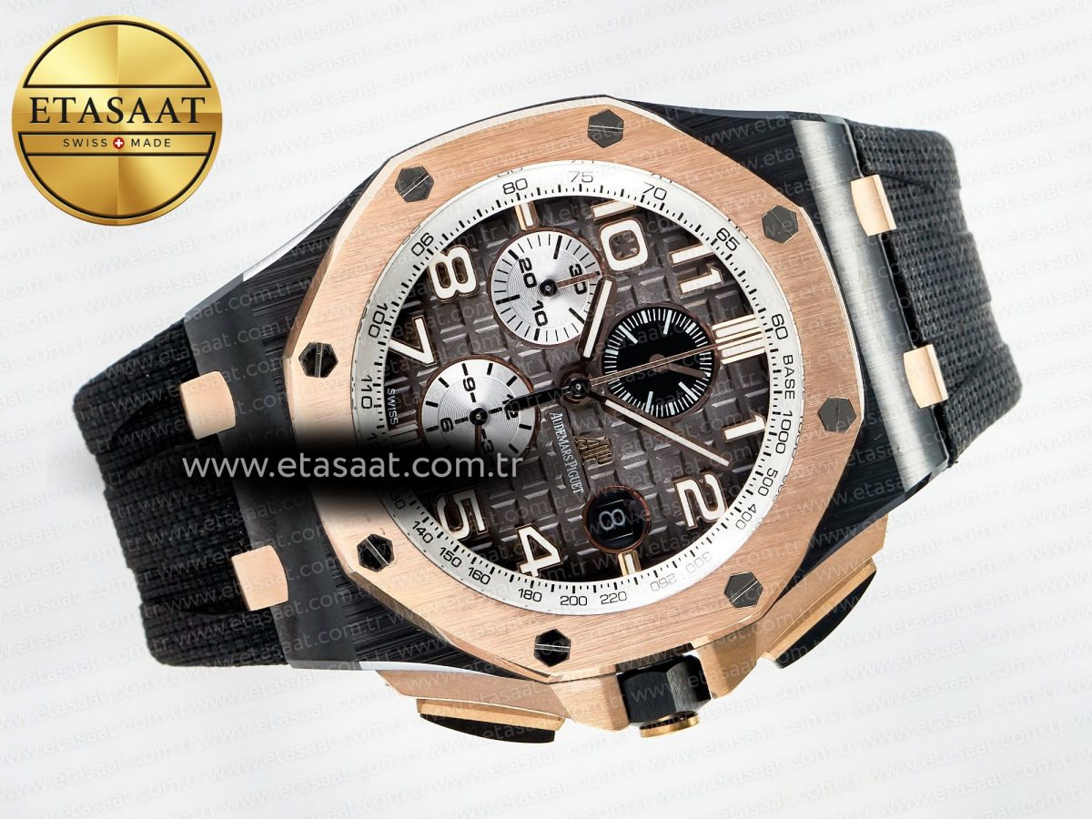 Audemars Piguet Royal Oak Offshore Gray Dial RG Bezel A3126 - Görsel 8