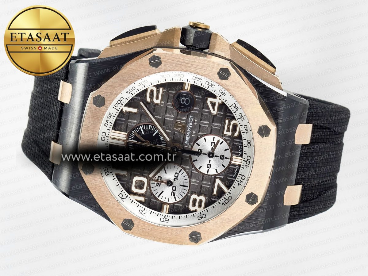 Audemars Piguet Royal Oak Offshore Gray Dial RG Bezel A3126 - Görsel 9