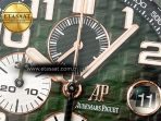 Royal Oak Offshore 44mm Black Ceramic TKF 1:1 Best Edition Green Dial on Green Rubber Strap A3126 - Görsel 11